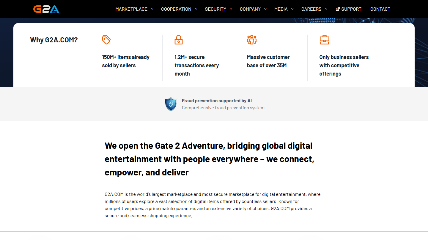G2A AI Content Intelligence highlighted page