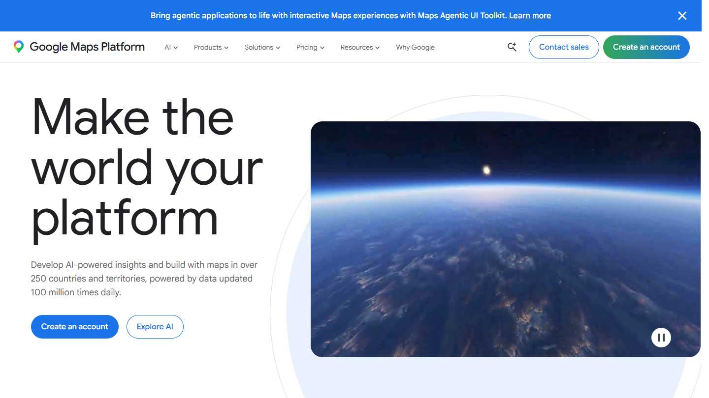 Maps-Enabled Business Apps highlighted page