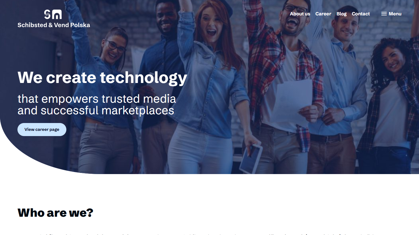 Schibsted & Vend Polska highlighted page